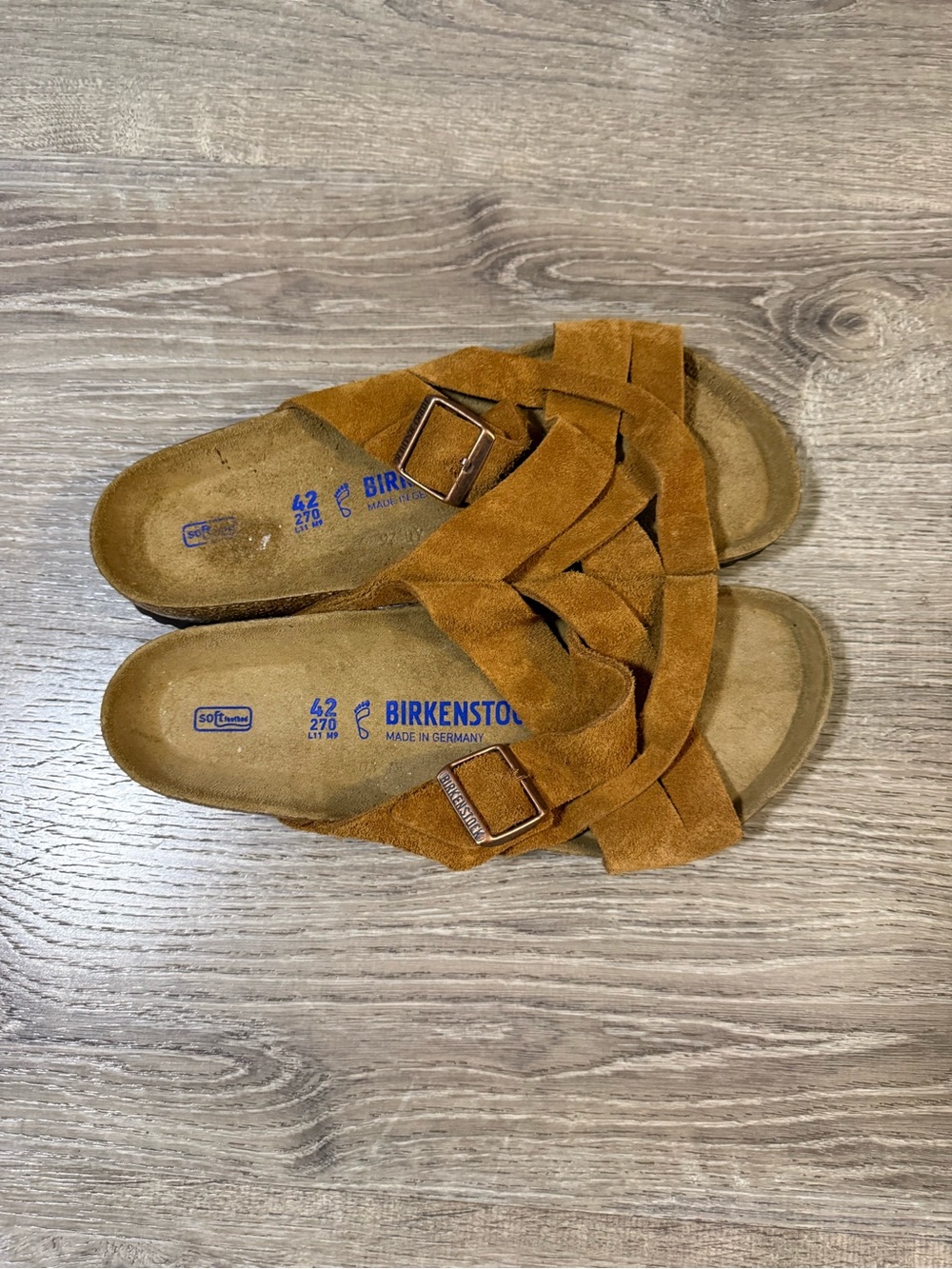 BIRKENSTOCK Lugano Soft Footbed sandals in mink NWOB - Picture 5 of 8